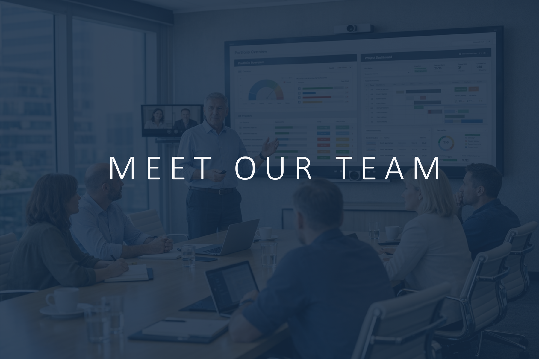 Cover der Serie Meet our Team mit einem Team von 5 Personen abgebildet